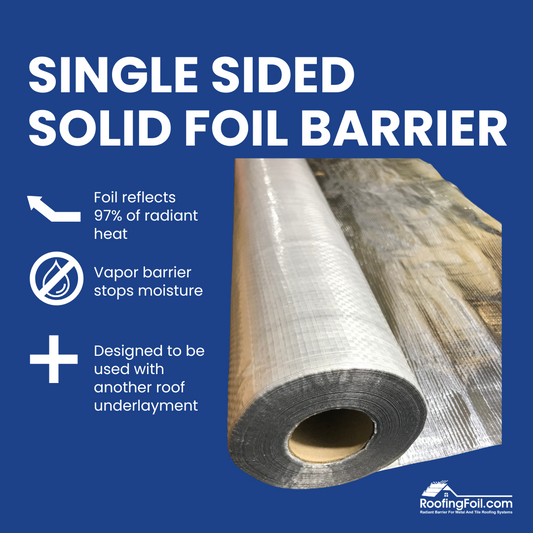 Single Sided Solid Vapor Barrier Foil Insulation